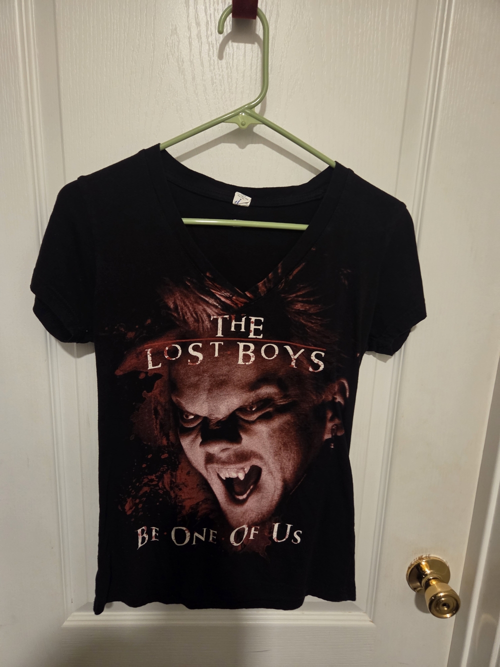Tultex Black The Lost Boys V-Neck Graphic Tee